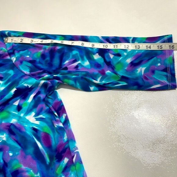 Allison Daley Petite Print 3/4 Sleeve Top - Picture 6 of 8